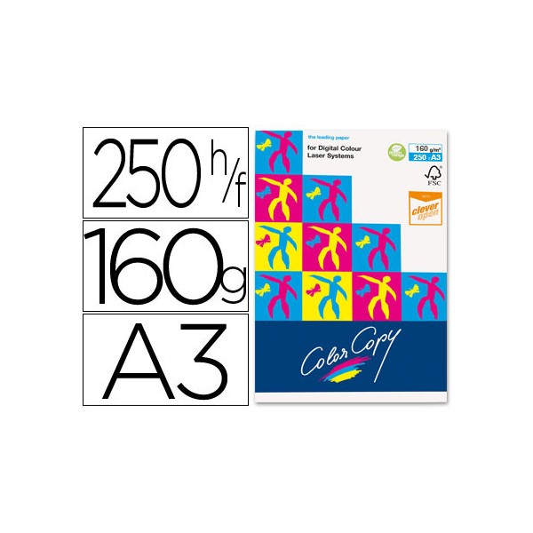Papel fotocopiadora color copy din a3 160 gramos paquete de 250 hojas. Papel fotocopiadora color copy din a3 160 gramos paquete de 250 hojas.