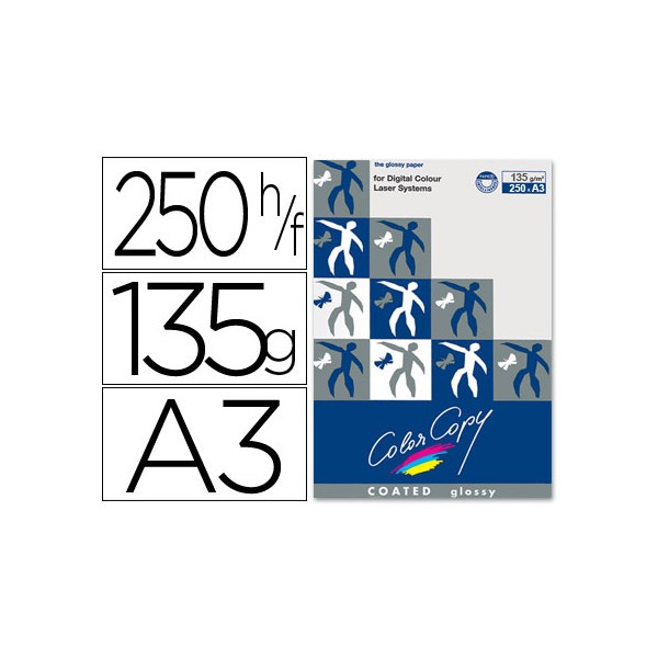 Papel fotocopiadora color copy glossy din a3 135 gramos paquete de 250 hojas. Papel fotocopiadora color copy glossy din a3 135 gramos paquete de 250 hojas.