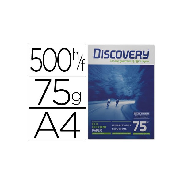Papel fotocopiadora discovery din a4 75 gramos papel multiuso ink-jet y laser-paquete de 500 hojas. Papel fotocopiadora discovery din a4 75 gramos papel multiuso ink-jet y laser-paquete de 500 hojas.