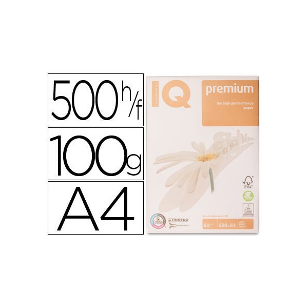 Papel fotocopiadora iq premium din a4 100 gramos paquete de 500 hojas. Papel fotocopiadora iq premium din a4 100 gramos paquete de 500 hojas.