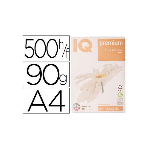 Papel fotocopiadora iq premium din a4 90 gramos paquete de 500 hojas. Papel fotocopiadora iq premium din a4 90 gramos paquete de 500 hojas.
