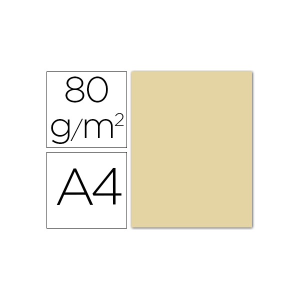 Papel color liderpapel a4 80g/m2 crema paquete de 15. Papel color liderpapel a4 80g/m2 crema paquete de 15.