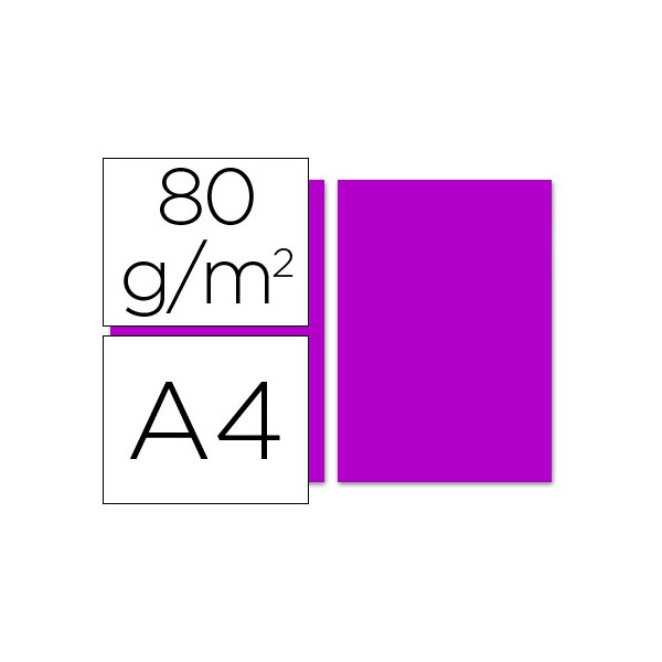Papel color liderpapel a4 80g/m2 fucsia paquete de 100. Papel color liderpapel a4 80g/m2 fucsia paquete de 100.