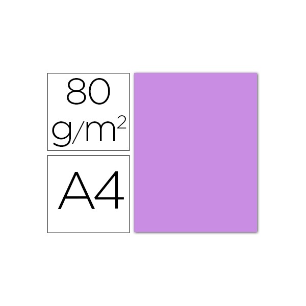 Papel color liderpapel a4 80g/m2 lila paquete de 15. Papel color liderpapel a4 80g/m2 lila paquete de 15.