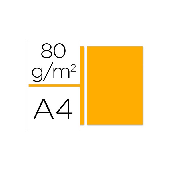 Papel color liderpapel a4 80g/m2 naranja paquete de 100. Papel color liderpapel a4 80g/m2 naranja paquete de 100.