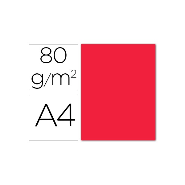 Papel color liderpapel a4 80g/m2 rojo paquete de 15. Papel color liderpapel a4 80g/m2 rojo paquete de 15.