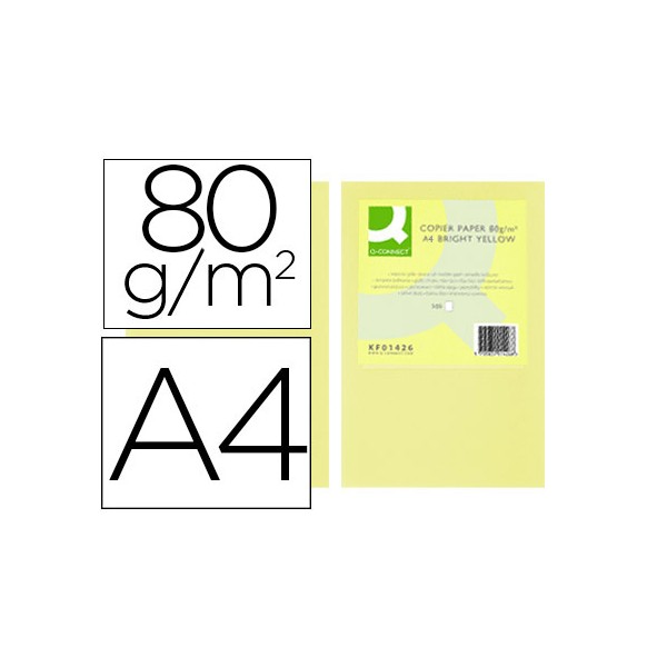 Papel color q-connect din a4 80gr champagne paquete de 500 hojas. Papel color q-connect din a4 80gr champagne paquete de 500 hojas.