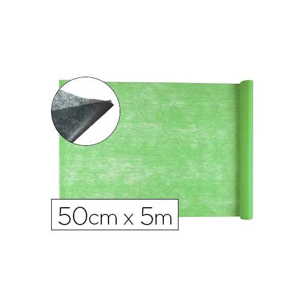 Tejido sin tejer liderpapel terileno 25 g/m2 rollo de 5 mt verde. Tejido sin tejer liderpapel terileno 25 g/m2 rollo de 5 mt verde.