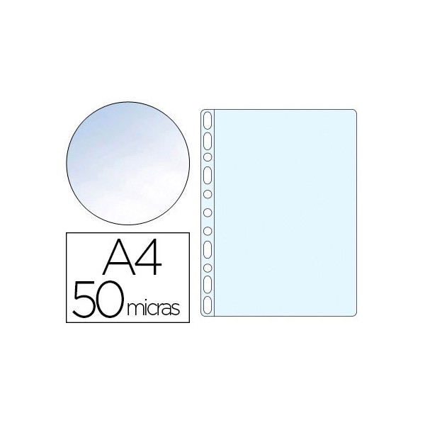 Funda multitaladro q-connect din a4 50 mc cristal bolsa de 10 unidades. Funda multitaladro q-connect din a4 50 mc cristal bolsa de 10 unidades.
