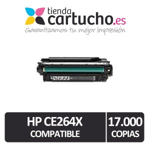 Toner HP CE264X NEGRO (646X) compatible para impresoras HP Color Laserjet Enterprise CM4540 / CM4540F / CM4540MFP / CM4540FSKM  PARA LA IMPRESORA Toner HP Color Laserjet CM4540F