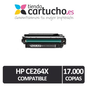 Toner HP CE264X NEGRO (646X) compatible para impresoras HP Color Laserjet Enterprise CM4540 / CM4540F / CM4540MFP / CM4540FSKM  PARA LA IMPRESORA Toner HP Color LaserJet Enterprise CM4540fskm