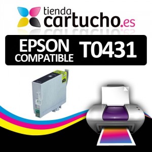 CARTUCHO NEGRO COMPATIBLE EPSON T0431 PERTENENCIENTE A LA REFERENCIA Encre Epson T0431