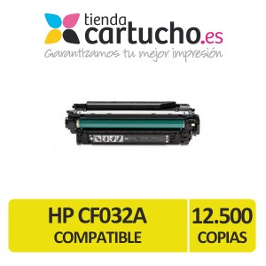 Toner HP CF032A AMARILLO compatible para impresoras HP Color Laserjet Enterprise CM4540 / CM4540F / CM4540MFP / CM4540FSKM  PARA LA IMPRESORA Toner HP Color Laserjet CM4540