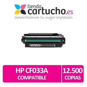 Toner HP CF033A AMARILLO compatible para impresoras HP Color Laserjet Enterprise CM4540 / CM4540F / CM4540MFP / CM4540FSKM  PARA LA IMPRESORA Toner HP Color LaserJet Enterprise CM4540fskm