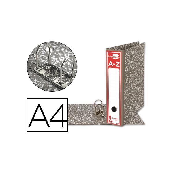 Archivador de palanca liderpapel a4 classic red carton entrecolado sin rado lomo 80mm gris compresor metalico. Archivador de palanca liderpapel a4 classic red carton entrecolado sin rado lomo 80mm gris compresor metalico.