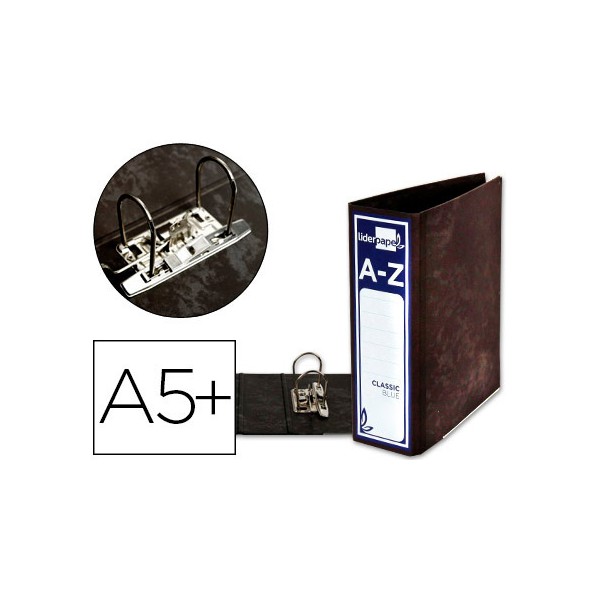 Archivador de palanca liderpapel cuarto apaisado classic blue sin rado lomo 80mm negro compresor metalico. Archivador de palanca liderpapel cuarto apaisado classic blue sin rado lomo 80mm negro compresor metalico.