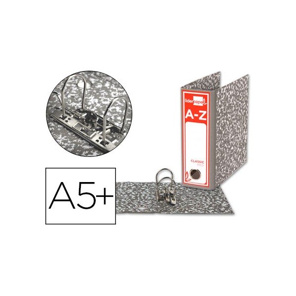 Archivador de palanca liderpapel cuarto apaisado classic red sin rado lomo 80mm gris compresor metalico. Archivador de palanca liderpapel cuarto apaisado classic red sin rado lomo 80mm gris compresor metalico.