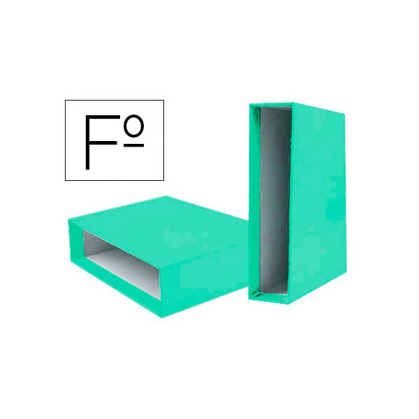 Caja archivador liderpapel de palanca carton folio documenta lomo 75 mm verde claro. Caja archivador liderpapel de palanca carton folio documenta lomo 75 mm verde claro.