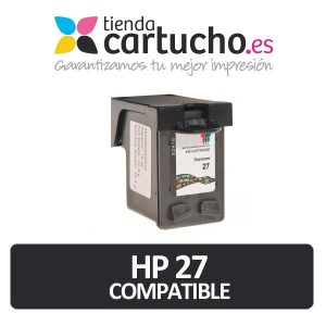 HP 27 (17ml.) CARTUCHO COMPATIBLE (SUSTITUYE CARTUCHO ORIGINAL REF. C8727AE) PARA LA IMPRESORA Cartouches d'encre HP DeskJet 3653