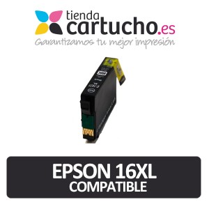 EPSON 16XL NEGRO Compatible ref. T1631 para impresoras Epson WorkForce WF-2010W, WF-2510, WF-2520NF,  WF-2530WF,  WF-2540WF PERTENENCIENTE A LA REFERENCIA Encre Epson 16 / 16XL