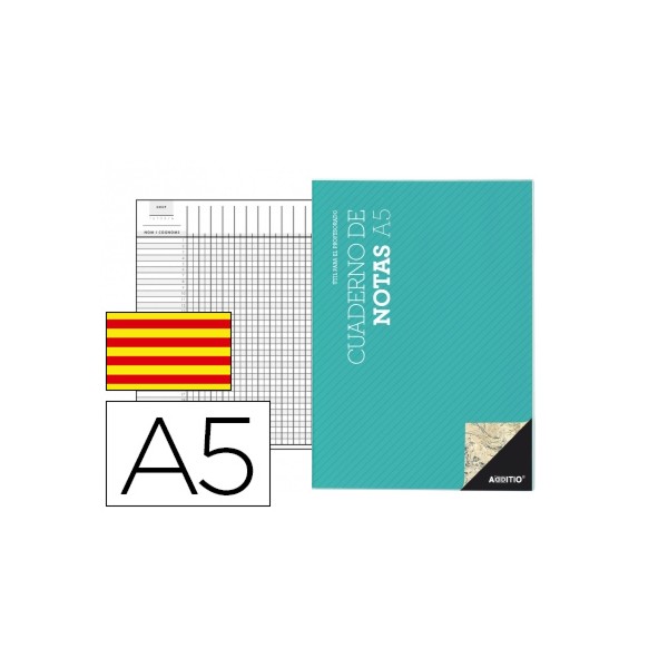 Bloc notas additio a5 plan de curso y evaluacion continua en catalan. Bloc notas additio a5 plan de curso y evaluacion continua en catalan.