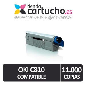 Toner NEGRO OKI C810 compatible para impresoras C810, C810dn, C830, C830dn, MC851, MC861 PERTENENCIENTE A LA REFERENCIA OKI C810/C830