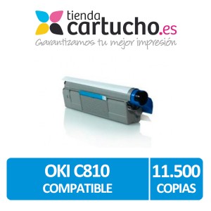 Toner CYAN OKI C810 compatible para impresoras C810, C810dn, C830, C830dn, MC851, MC861 PARA LA IMPRESORA Toner OKI MC861