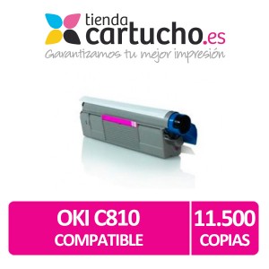 Toner MAGENTA OKI C810 compatible para impresoras C810, C810dn, C830, C830dn, MC851, MC861 PARA LA IMPRESORA Toner OKI C810