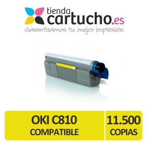 Toner AMARILLO OKI C810 compatible para impresoras C810, C810dn, C830, C830dn, MC851, MC861 PARA LA IMPRESORA Toner OKI C810