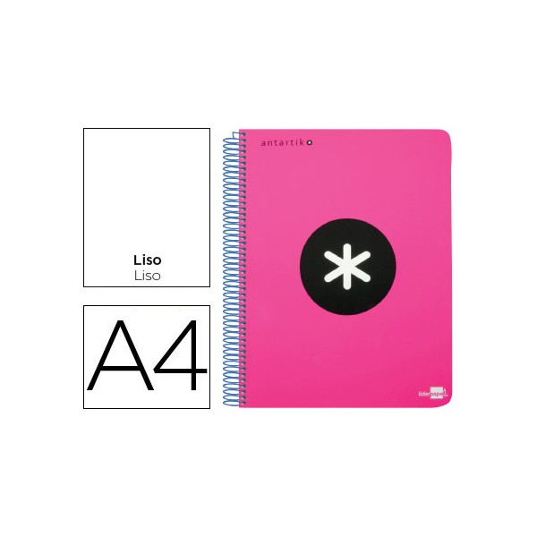 Cuaderno espiral liderpapel a4 micro antartik tapa plastico 120h 100 gr liso con bandas 4 taladros rosa fluo. Cuaderno espiral liderpapel a4 micro antartik tapa plastico 120h 100 gr liso con bandas 4 taladros rosa fluo.