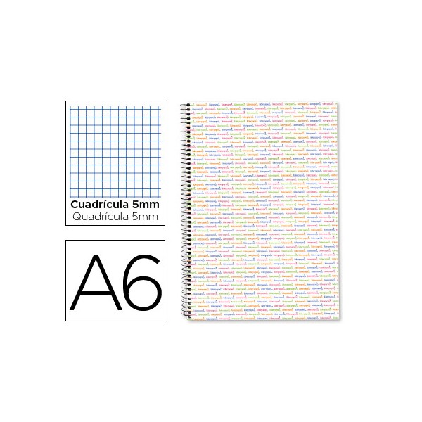 Cuaderno espiral liderpapel a6 micro multilider tapa forrada 140h 80 gr cuadro 5mm 5 bandas blanco. Cuaderno espiral liderpapel a6 micro multilider tapa forrada 140h 80 gr cuadro 5mm 5 bandas blanco.