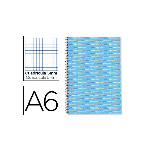 Cuaderno espiral liderpapel a6 micro multilider tapa forrada 140h 80 gr cuadro 5mm 5 bandas celeste. Cuaderno espiral liderpapel a6 micro multilider tapa forrada 140h 80 gr cuadro 5mm 5 bandas celeste.