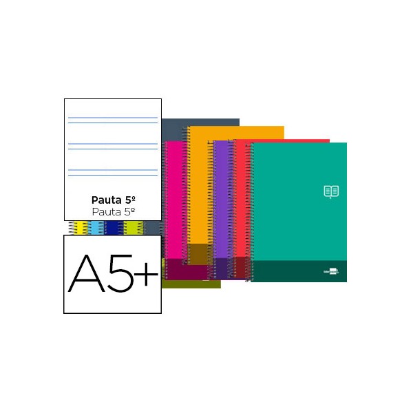 Cuaderno espiral liderpapel cuarto discover tapa blanda 80h 80 gr pauta estrecha 2,5mm con margen. Cuaderno espiral liderpapel cuarto discover tapa blanda 80h 80 gr pauta estrecha 2,5mm con margen.