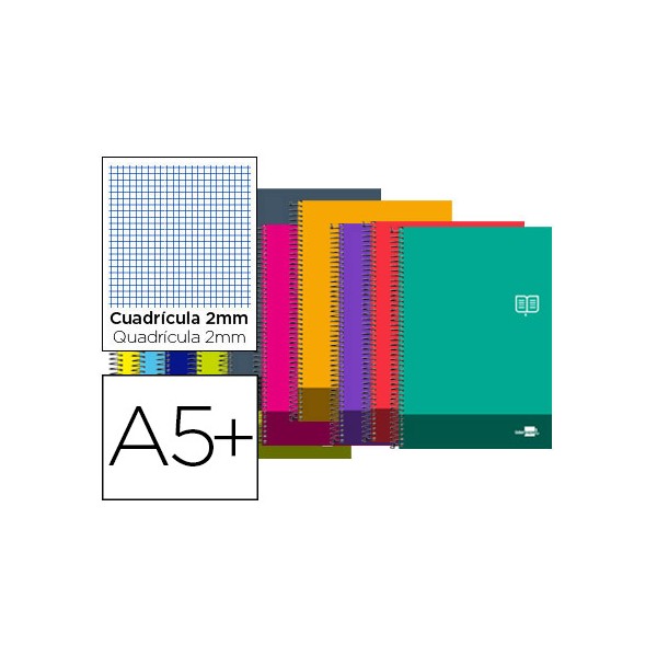 Cuaderno espiral liderpapel cuarto discover tapa blanda 80h 80 gr rayado milimetrado colores surtidos. Cuaderno espiral liderpapel cuarto discover tapa blanda 80h 80 gr rayado milimetrado colores surtidos.