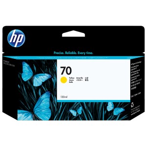 HP 70 ORIGINAL AMARILLO (C9454A) compatible para impresoras  HP Designjet Z2100, Z3100 PERTENENCIENTE A LA REFERENCIA Encre HP 70