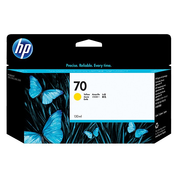 HP 70 ORIGINAL JAUNE (C9454A) HP 70 ORIGINAL JAUNE (C9454A)