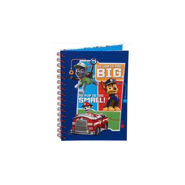 Cuaderno espiral paw patrol a5 tapa dura rayado horizontal. Cuaderno espiral paw patrol a5 tapa dura rayado horizontal.