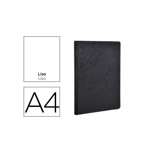 Libreta age-bag tapa cartulina lomo cosido liso 96 hojas color negro 210x297 mm. Libreta age-bag tapa cartulina lomo cosido liso 96 hojas color negro 210x297 mm.