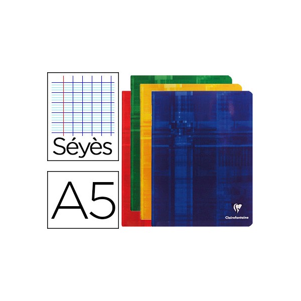 Libreta clairefontaine din a5 48 hojas 90 gr milimetrado frances seyes tapa carton plastificada colores surtidos. Libreta clairefontaine din a5 48 hojas 90 gr milimetrado frances seyes tapa carton plastificada colores surtidos.