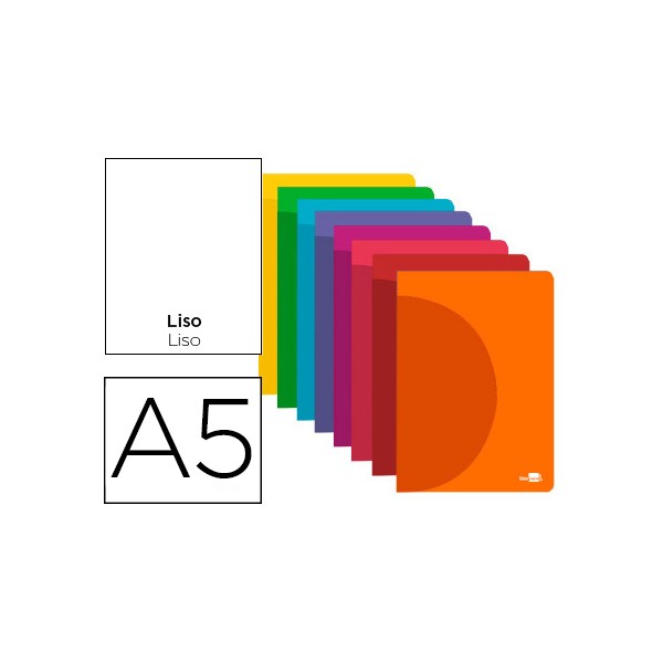 Libreta liderpapel 360 tapa de plastico a5 48 hojas 90g/m2 lisa sin margen colores surtidos. Libreta liderpapel 360 tapa de plastico a5 48 hojas 90g/m2 lisa sin margen colores surtidos.