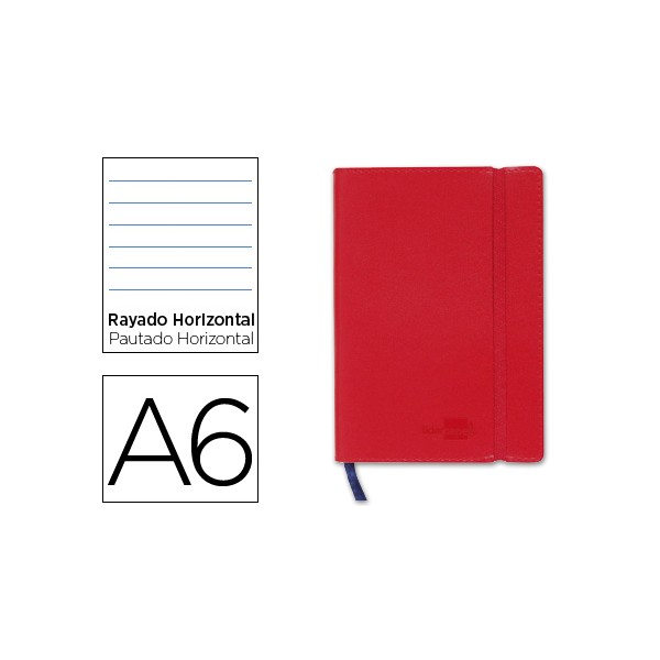 Libreta liderpapel simil piel a6 120 hojas 70g/m2 horizontal sin margen rojo. Libreta liderpapel simil piel a6 120 hojas 70g/m2 horizontal sin margen rojo.