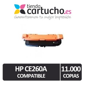 Toner HP CE260A NEGRO Compatible para impresoras COLOR LASER CP4520N, CP4525DN, CP4525N, CP4525XH PARA LA IMPRESORA Toner HP Color Laserjet CP4525