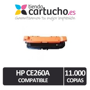 Toner HP CE260A NEGRO Compatible para impresoras COLOR LASER CP4520N, CP4525DN, CP4525N, CP4525XH PERTENENCIENTE A LA REFERENCIA Toner HP 647A / 648A / 649X