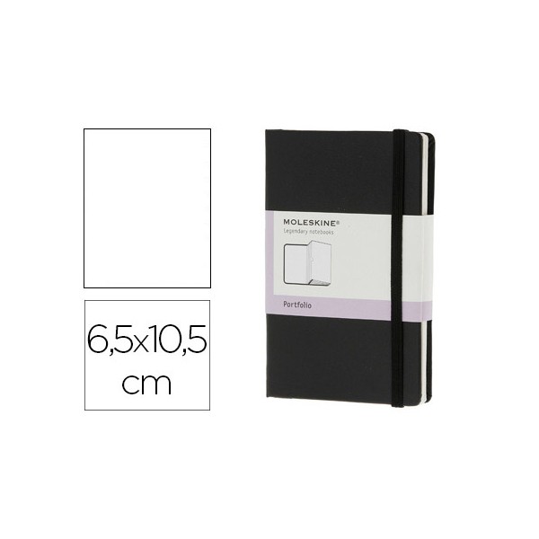 Libreta moleskine tapa dura organizadora con dos departamentos color negro cierre con goma 65x105 mm. Libreta moleskine tapa dura organizadora con dos departamentos color negro cierre con goma 65x105 mm.