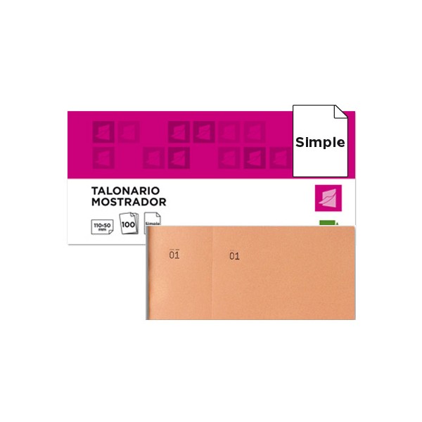 Talonario liderpapel mostrador 50x110 mm tl10 naranja con matriz. Talonario liderpapel mostrador 50x110 mm tl10 naranja con matriz.