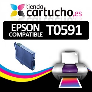 CARTUCHO COMPATIBLE EPSON T0591 NEGRO PERTENENCIENTE A LA REFERENCIA Encre Epson T0591/2/3/4/5/6/7/8/9