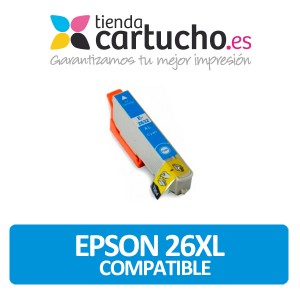 EPSON 26XL/T2632 CYAN Compatible para impresoras Epson Expression Premium XP-600, XP-605, XP-700, XP-800 PARA LA IMPRESORA Epson Expression Premium XP-600