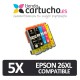 PACK 4 (ELIJA COLORES) CARTUCHOS COMPATIBLES EPSON 26XL