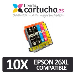 PACK 8 (ELIJA COLORES) CARTUCHOS COMPATIBLES EPSON 26XL PERTENENCIENTE A LA REFERENCIA Encre Epson 26XL