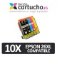 PACK 8 (ELIJA COLORES) CARTUCHOS COMPATIBLES EPSON 26XL
